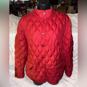 Eddie Bauer Quilted Down Snap Jacket